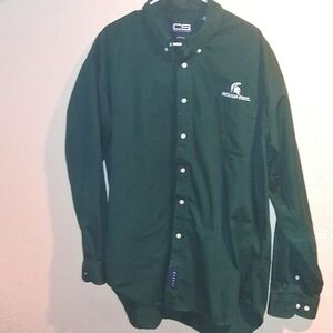 Cable Sportswear Michigan state Vintage 100% Cotton button down shirt XXL
